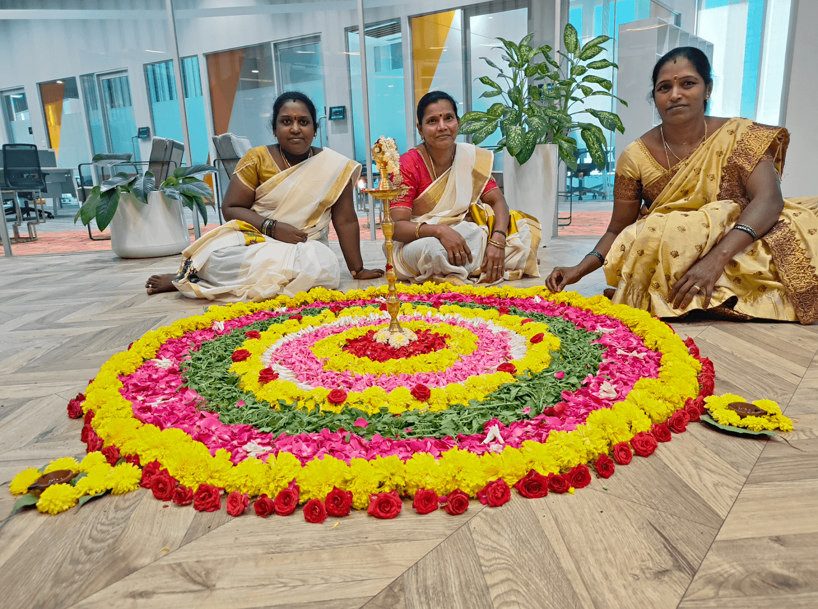 Celebrations at the Return To Office Kickoff party in India