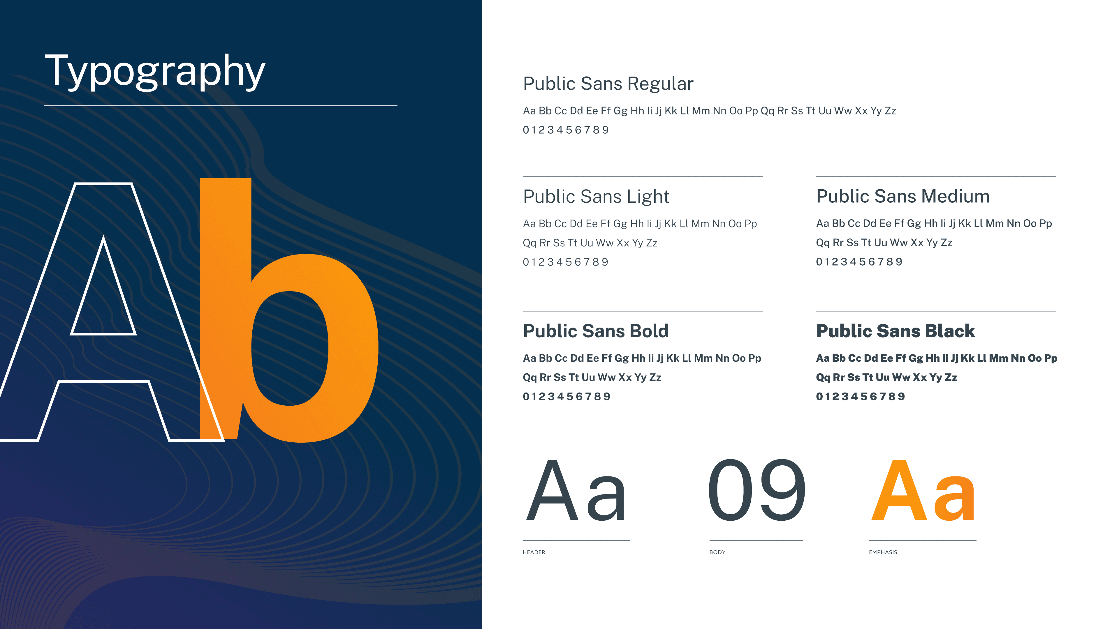 Typography - Public Sans