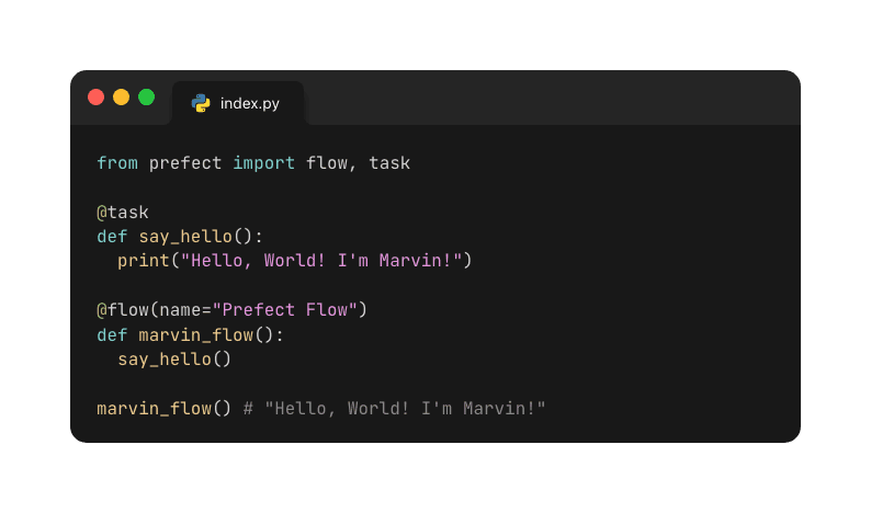 Prefect provides Python-native data orchestration