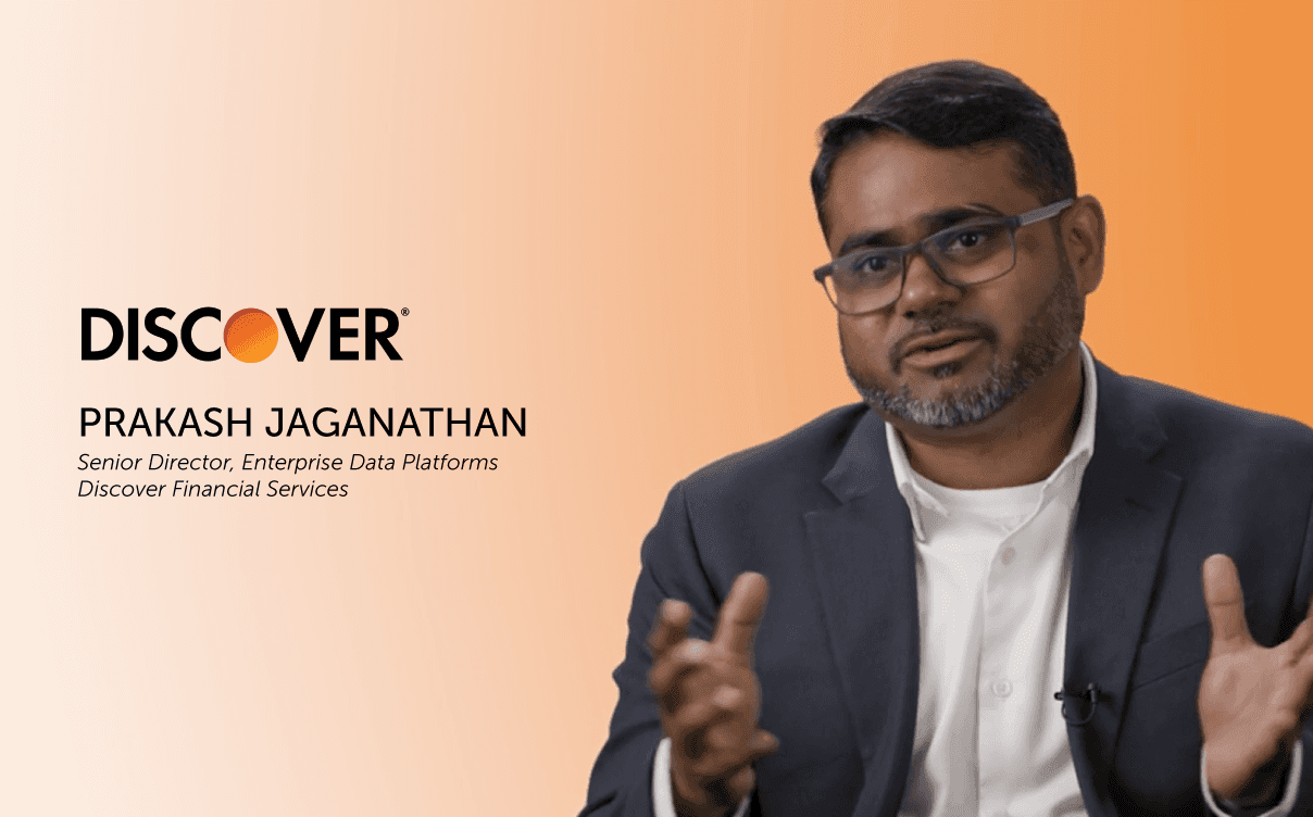 Alation Customer: Picture of Prakash Jaganathan, the Senior Director of Enterprise Data Platforms at Discover Financial Services