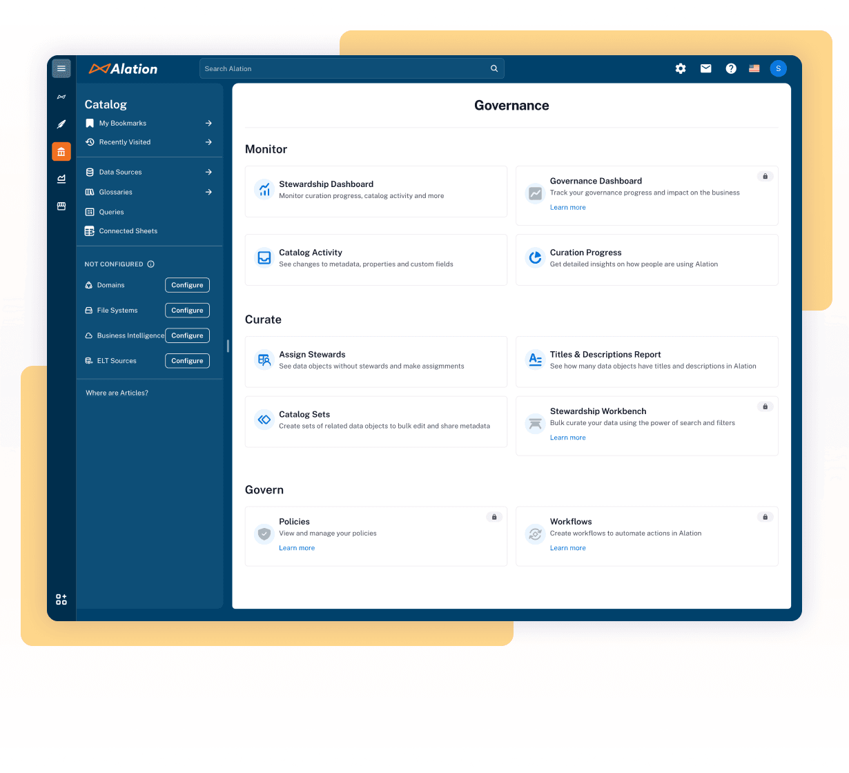 Alation product: Chat with Your Data-Governed