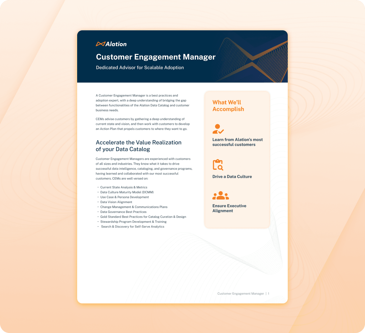 Alation Guide for Customer Engagement Manager