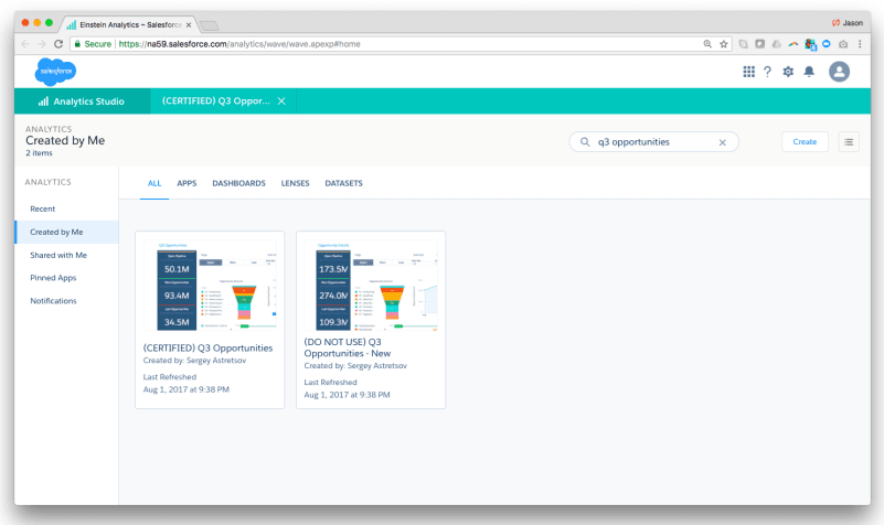 Alation TrustCheck Salesforce Einstein Analytics