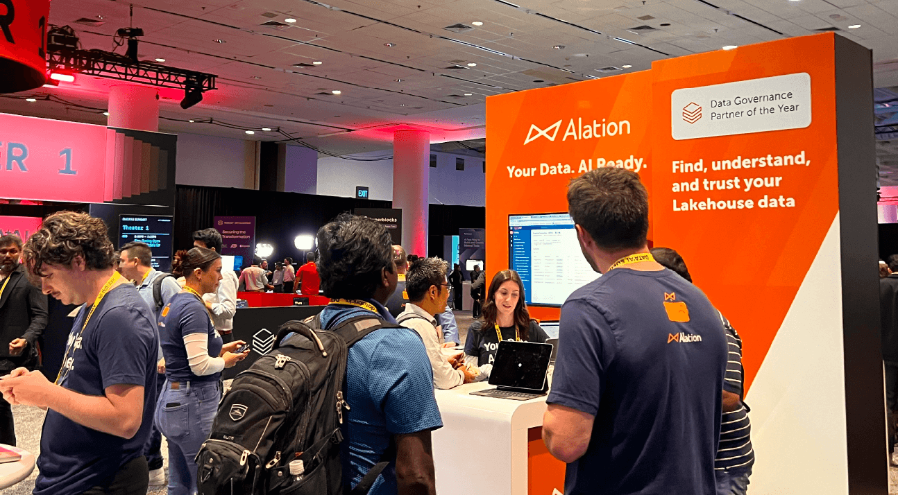 Alation booth at Databricks AI Summit 2024