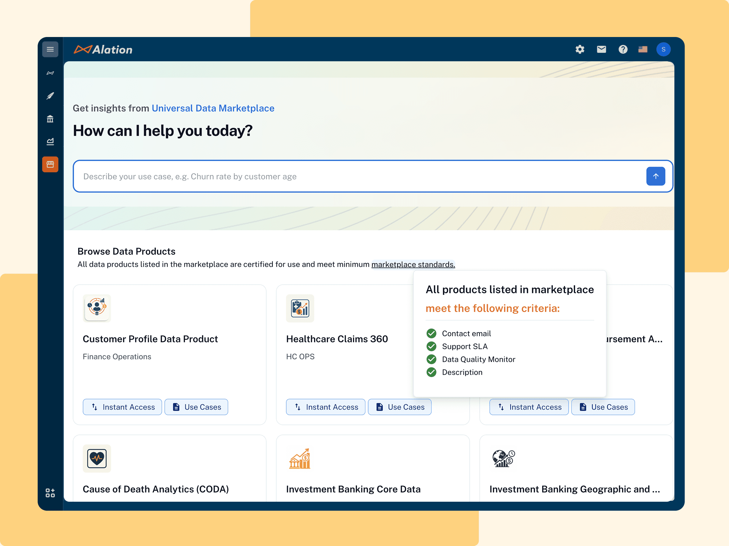 Data Products Marketplace - Ensure data products