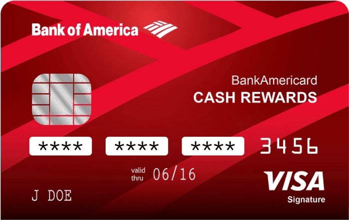 Bank of America red credit card