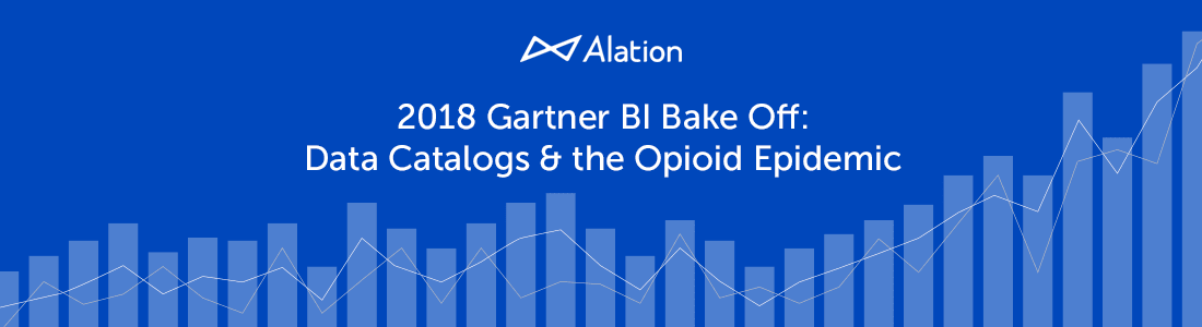 Hero image from an Alation blog about the 2018 Gartner BI Bake Off