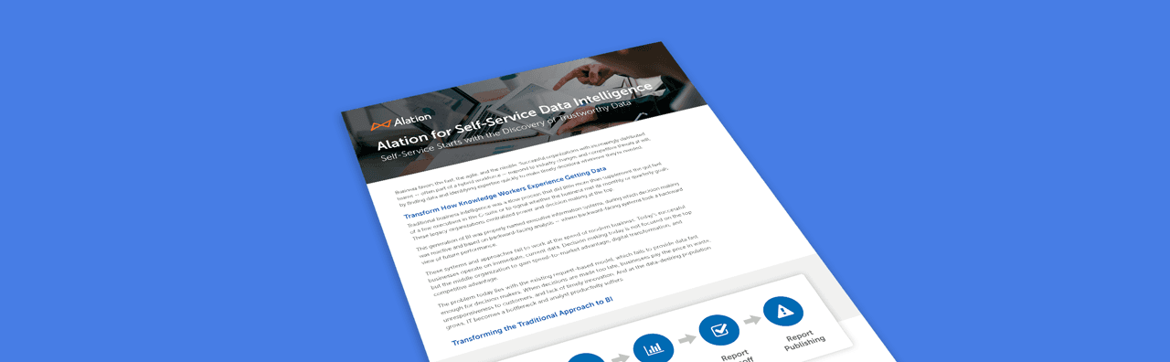 Alation Resource: Alation for Self Service Data Intelligence