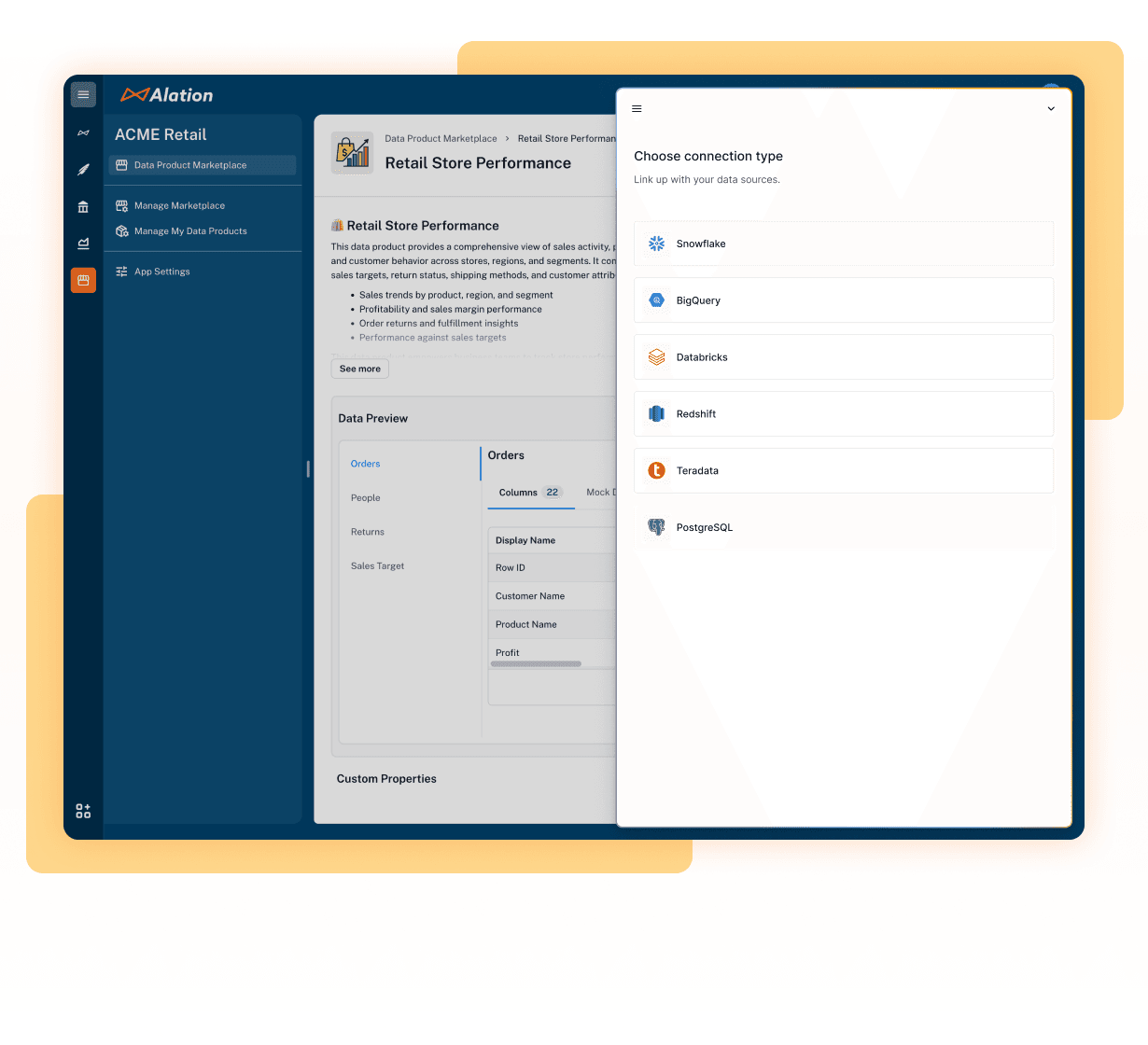 Alation product: Chat with Your Data-Customized